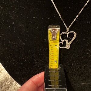 Double  Heart Pendant Necklace